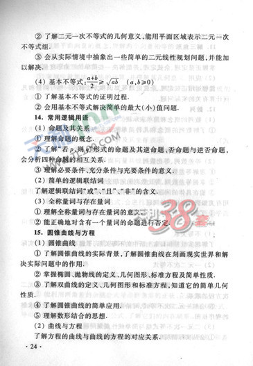 2013新课标高考大纲